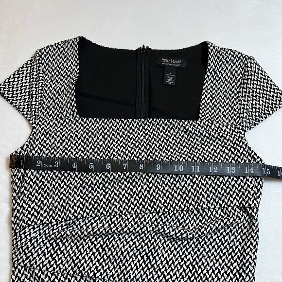 White House Black Market Instantly Slimming Layered Sheath Dress Size 4 Office - Picture 10 of 11